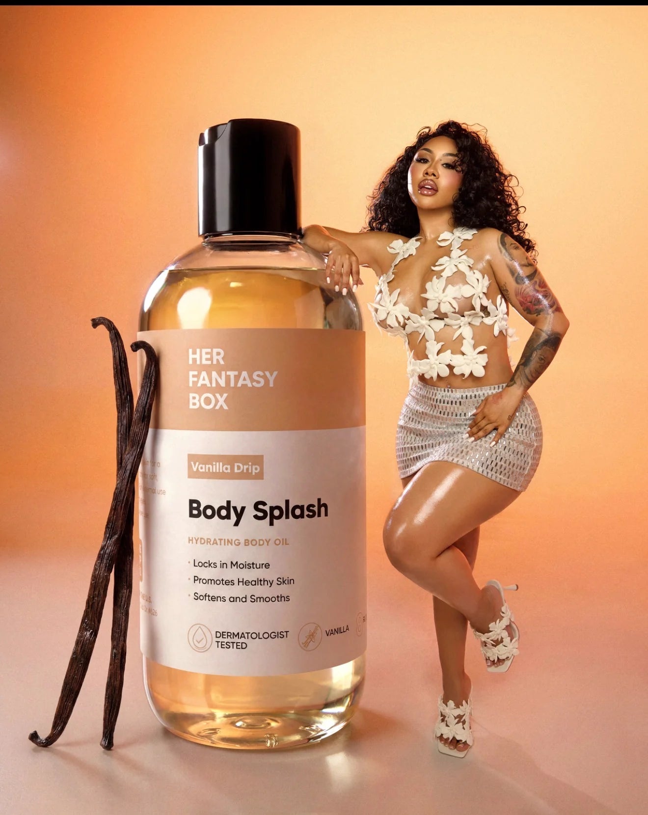 Body Splash - Skin Smoothing Body Oil (Vanilla Drip)