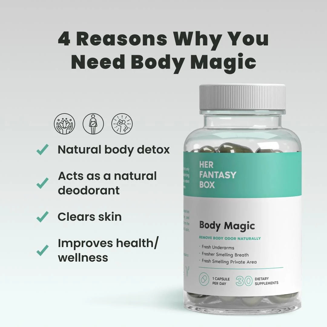 Body Magic Chlorophyll Pill for Feminine Odor - 3 pk