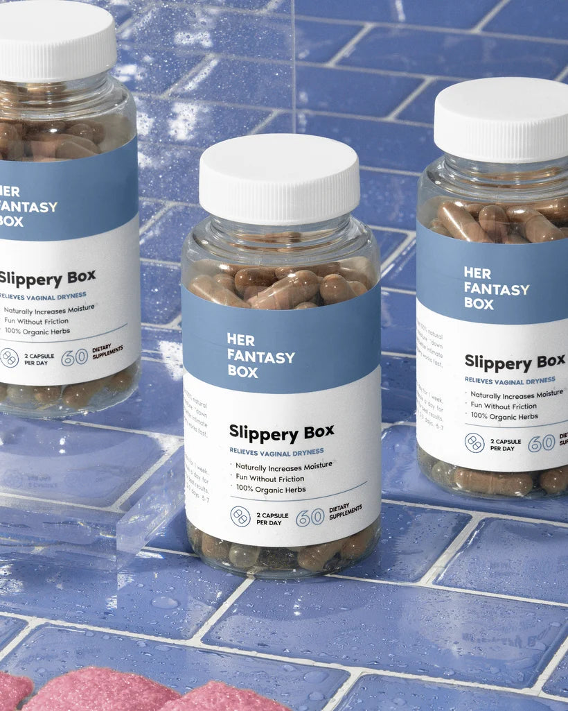 Slippery Box - Slippery Elm Bark Vaginal Moisturizer Capsule - 3 pk